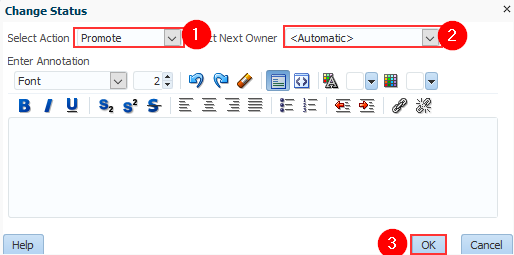 Highlighted promote and select automatic in select next owner section and press ok